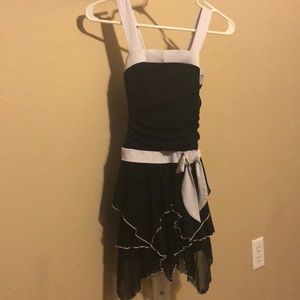 Black and white fancy girls dress